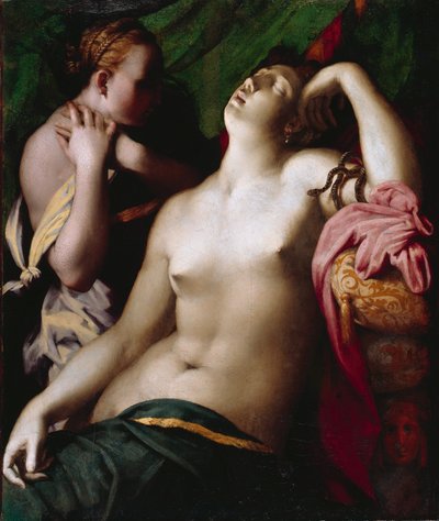 De dood van Cleopatra door Rosso Fiorentino